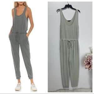 7 For All Mankind Womens Loungewear Jersey Jumpsuit Size M Drawcord Waist